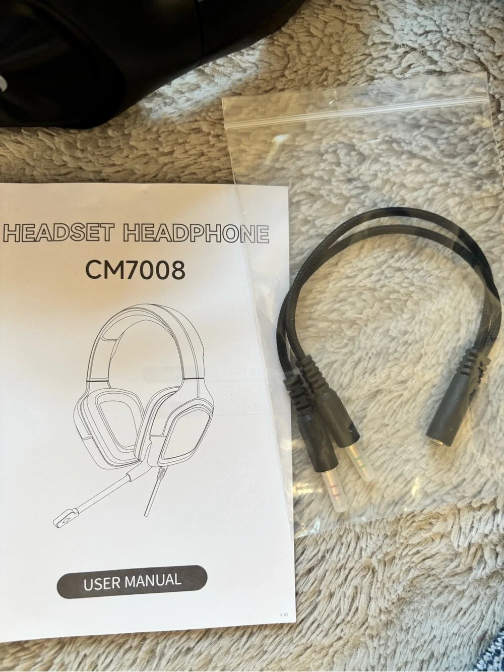 Black Wired Gaming Headset with Noise-Cancelling Mic